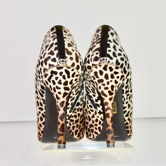 Gucci Leopard-Print Ponyhair Ankle Bootiest Zip-up Booties  🇮🇹 Made in Italy - Picture 13 of 15